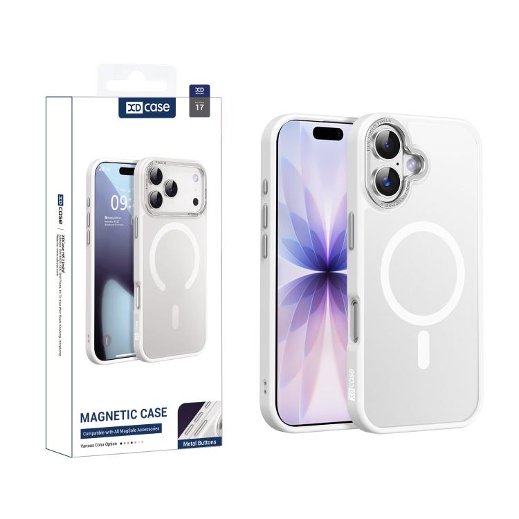 XDcase Metal Lens Frame Skin Feel Magnetic Phone Case, For iPhone 18, For iPhone 18 Pro, For iPhone 18 Pro Max, For iPhone 17 Pro Max, For iPhone 17 Pro, For iPhone 17