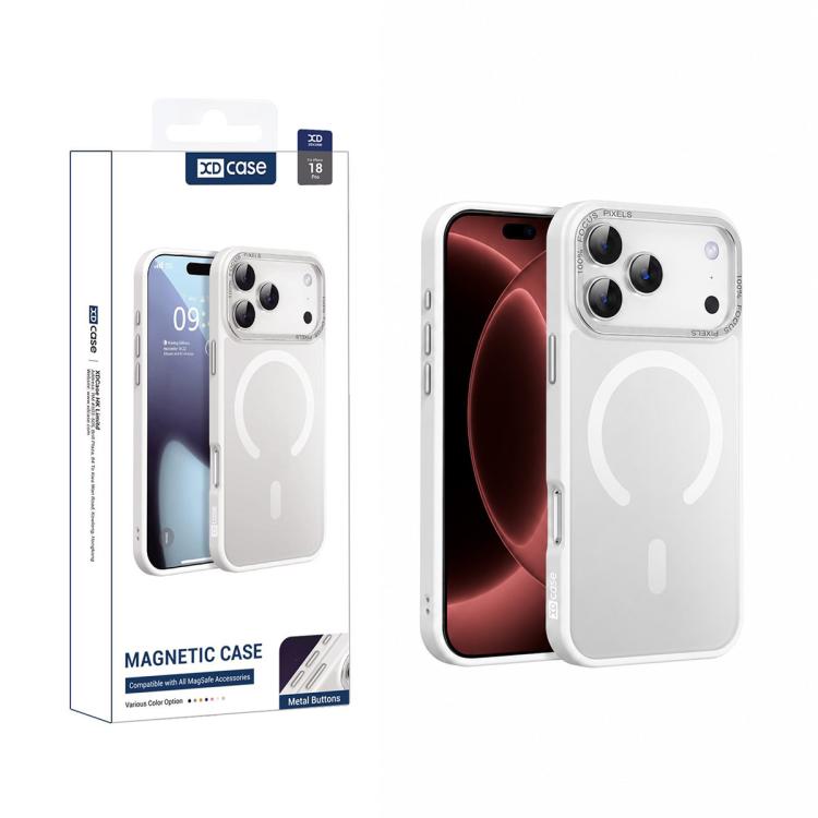 XDcase Metal Lens Frame Skin Feel Magnetic Phone Case, For iPhone 18, For iPhone 18 Pro, For iPhone 18 Pro Max, For iPhone 17 Pro Max, For iPhone 17 Pro, For iPhone 17