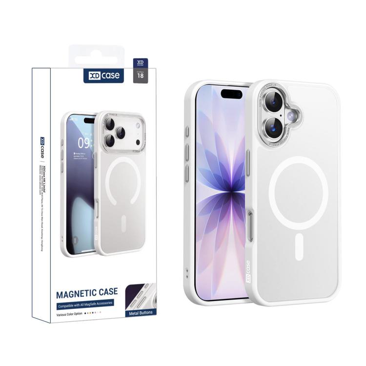 XDcase Metal Lens Frame Skin Feel Magnetic Phone Case, For iPhone 18, For iPhone 18 Pro, For iPhone 18 Pro Max, For iPhone 17 Pro Max, For iPhone 17 Pro, For iPhone 17