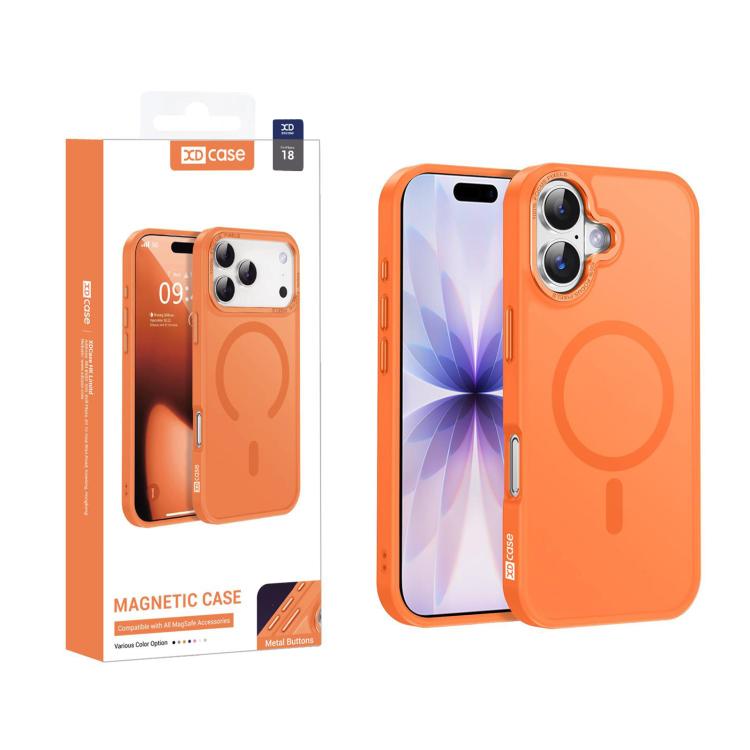 XDcase Metal Lens Frame Skin Feel Magnetic Phone Case, For iPhone 18, For iPhone 18 Pro, For iPhone 18 Pro Max, For iPhone 17 Pro Max, For iPhone 17 Pro, For iPhone 17