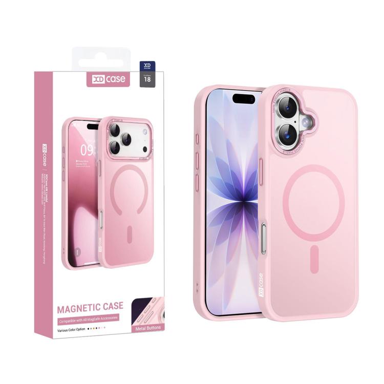 XDcase Metal Lens Frame Skin Feel Magnetic Phone Case, For iPhone 18, For iPhone 18 Pro, For iPhone 18 Pro Max, For iPhone 17 Pro Max, For iPhone 17 Pro, For iPhone 17