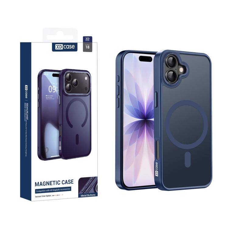 XDcase Metal Lens Frame Skin Feel Magnetic Phone Case, For iPhone 18, For iPhone 18 Pro, For iPhone 18 Pro Max, For iPhone 17 Pro Max, For iPhone 17 Pro, For iPhone 17