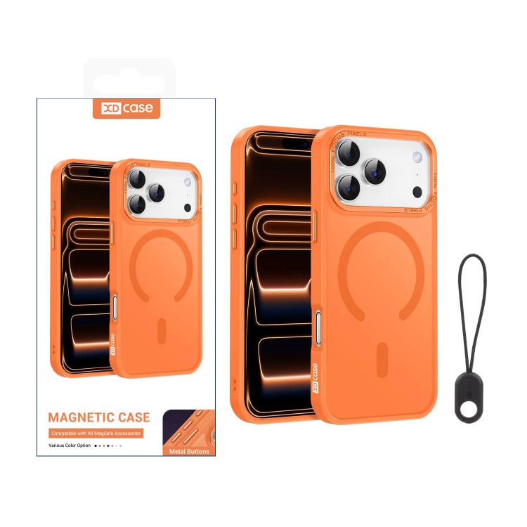 Ốp lưng điện thoại khung ống kính kim loại XDcase cảm giác da, có nam châm, dành cho iPhone 17 Pro Max, iPhone 17 Pro, iPhone 17