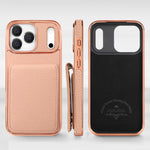 Ốp lưng điện thoại ví PU họa tiết vân quả vải VIETAO có dây đeo, dành cho iPhone 17 Pro Max, iPhone 17 Pro
