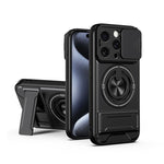 Ốp điện thoại chống sốc nam châm đa chức năng với cửa trượt ống kính, dành cho iPhone 13 Pro Max, dành cho iPhone 13 Pro, dành cho iPhone 12 Pro Max, dành cho iPhone 11 Pro Max, dành cho iPhone 11