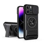 Ốp điện thoại chống sốc nam châm đa chức năng với cửa trượt ống kính, dành cho iPhone 13 Pro Max, dành cho iPhone 13 Pro, dành cho iPhone 12 Pro Max, dành cho iPhone 11 Pro Max, dành cho iPhone 11