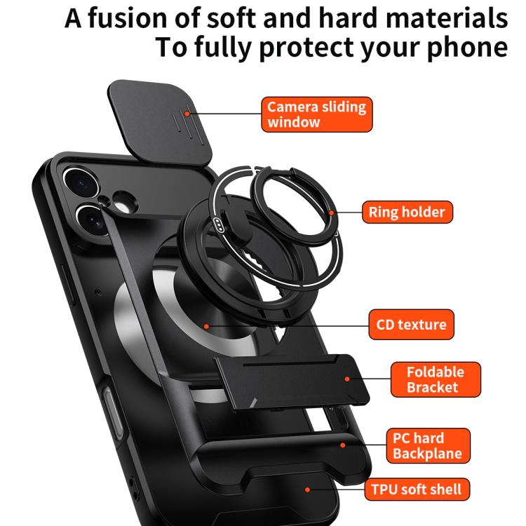 Ốp điện thoại chống sốc nam châm đa chức năng với cửa trượt ống kính, dành cho iPhone 13 Pro Max, dành cho iPhone 13 Pro, dành cho iPhone 12 Pro Max, dành cho iPhone 11 Pro Max, dành cho iPhone 11