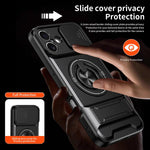 Ốp điện thoại chống sốc nam châm đa chức năng với cửa trượt ống kính, dành cho iPhone 13 Pro Max, dành cho iPhone 13 Pro, dành cho iPhone 12 Pro Max, dành cho iPhone 11 Pro Max, dành cho iPhone 11