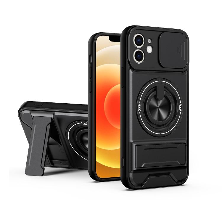 Lens Sliding Window Multifunctional Magnetic Shockproof Phone Case, For iPhone 13, For iPhone 12, For iPhone 12 Pro Max, For iPhone 12 Pro, For iPhone 11 Pro Max, For iPhone 11, For iPhone XS Max