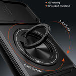 Lens Sliding Window Multifunctional Magnetic Shockproof Phone Case, For iPhone 7 Plus, For iPhone 7