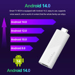H96 Max H313 Android 14 Mini TV Stick HD kèm điều khiển từ xa, ARM Cortex-A53 Quad Core, 2GB+16GB, 2GB+8GB