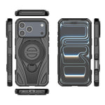Ốp lưng điện thoại nam châm giá đỡ xoay kim loại hình vòng sao, dành cho iPhone 17 Pro Max, iPhone 17 Pro, iPhone 17, iPhone Air, iPhone 16 Pro Max, iPhone 16 Pro, iPhone 16