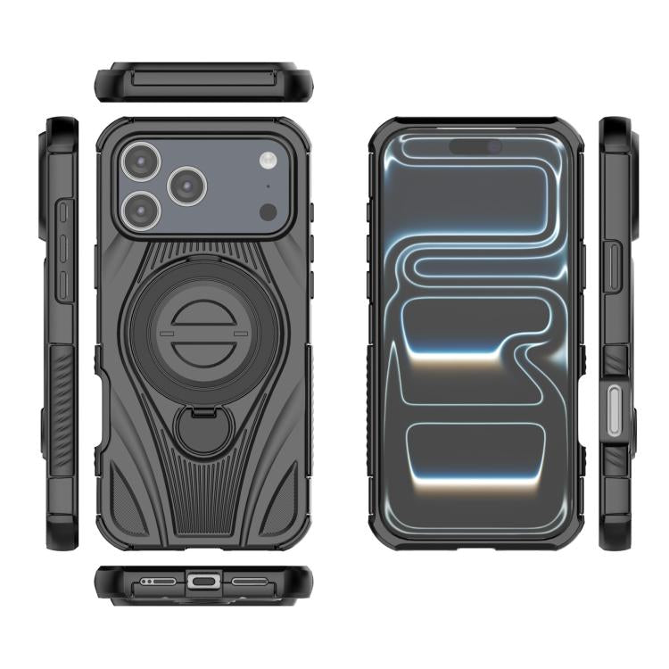 Ốp lưng điện thoại nam châm giá đỡ xoay kim loại hình vòng sao, dành cho iPhone 17 Pro Max, iPhone 17 Pro, iPhone 17, iPhone Air, iPhone 16 Pro Max, iPhone 16 Pro, iPhone 16