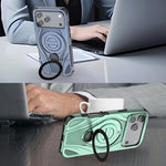 Ốp lưng điện thoại nam châm giá đỡ xoay kim loại hình vòng sao, dành cho iPhone 17 Pro Max, iPhone 17 Pro, iPhone 17, iPhone Air, iPhone 16 Pro Max, iPhone 16 Pro, iPhone 16