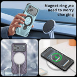 Ốp lưng điện thoại nam châm giá đỡ xoay kim loại hình vòng sao, dành cho iPhone 17 Pro Max, iPhone 17 Pro, iPhone 17, iPhone Air, iPhone 16 Pro Max, iPhone 16 Pro, iPhone 16