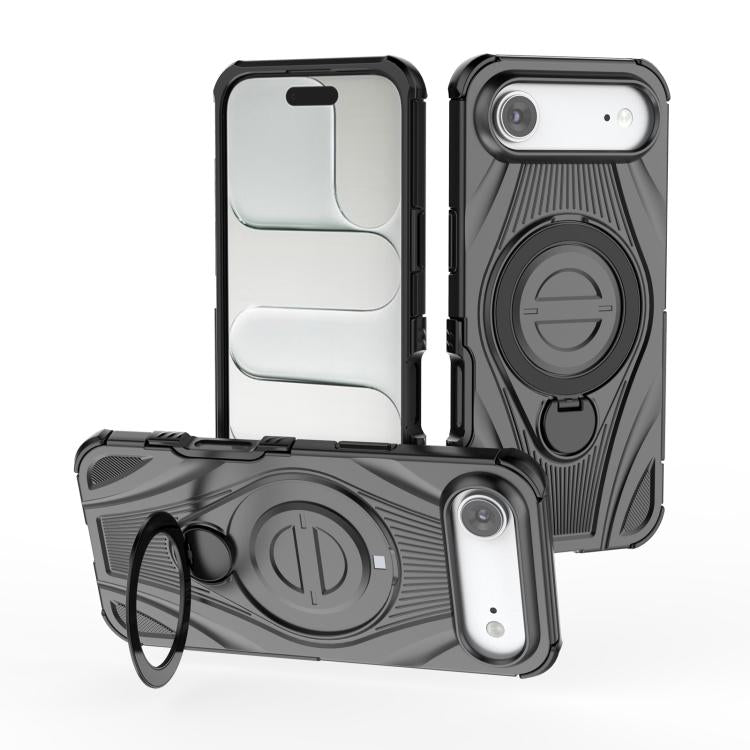 Ốp lưng điện thoại nam châm giá đỡ xoay kim loại hình vòng sao, dành cho iPhone 17 Pro Max, iPhone 17 Pro, iPhone 17, iPhone Air, iPhone 16 Pro Max, iPhone 16 Pro, iPhone 16