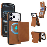 Ốp lưng điện thoại ví nam châm giả da cổ điển YM030, dành cho iPhone 17 Pro Max, dành cho iPhone 17 Pro
