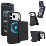 Ốp lưng điện thoại ví nam châm giả da cổ điển YM030, dành cho iPhone 17 Pro Max, dành cho iPhone 17 Pro