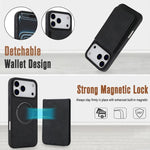 Ốp lưng điện thoại ví nam châm giả da cổ điển YM030, dành cho iPhone 17 Pro Max, dành cho iPhone 17 Pro