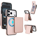 Ốp lưng điện thoại ví nam châm giả da cổ điển YM030, dành cho iPhone 17 Pro Max, dành cho iPhone 17 Pro