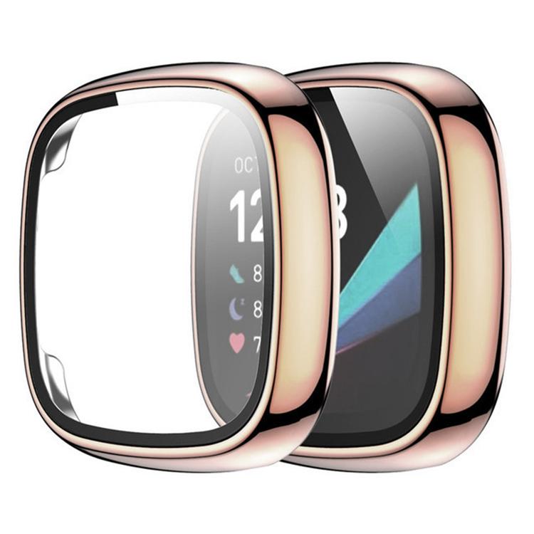 xDfind Tempered Film Integrated PC Watch Protective Cover, For Fitbit Versa 4, For Fitbit Versa 3