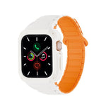 Dây đồng hồ silicone tích hợp TPU từ tính khóa ngược, dành cho Apple Watch 45mm / 44mm, dành cho Apple Watch 41mm / 40mm