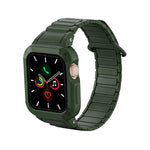 Dây đồng hồ silicone tích hợp TPU từ tính khóa ngược, dành cho Apple Watch 45mm / 44mm, dành cho Apple Watch 41mm / 40mm