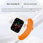 Dây đồng hồ silicone tích hợp TPU từ tính khóa ngược, dành cho Apple Watch 45mm / 44mm, dành cho Apple Watch 41mm / 40mm