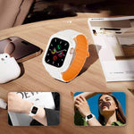 Dây đồng hồ silicone tích hợp TPU từ tính khóa ngược, dành cho Apple Watch 45mm / 44mm, dành cho Apple Watch 41mm / 40mm