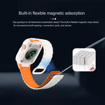 Dây đồng hồ silicone tích hợp TPU từ tính khóa ngược, dành cho Apple Watch 45mm / 44mm, dành cho Apple Watch 41mm / 40mm