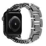 Dây đồng hồ kim loại da tổng hợp Diamond, dành cho Apple Watch 46mm / 49mm / 45mm / 44mm, dành cho Apple Watch 42mm / 41mm / 40mm / 38mm