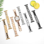 Dây đồng hồ kim loại da tổng hợp Diamond, dành cho Apple Watch 46mm / 49mm / 45mm / 44mm, dành cho Apple Watch 42mm / 41mm / 40mm / 38mm