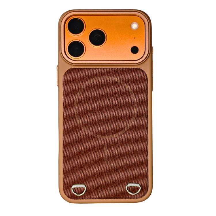 Ốp lưng điện thoại nam châm PC cảm giác da + vải công nghệ, dành cho iPhone 17 Pro Max, dành cho iPhone 17 Pro