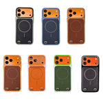Ốp lưng điện thoại nam châm PC cảm giác da + vải công nghệ, dành cho iPhone 17 Pro Max, dành cho iPhone 17 Pro