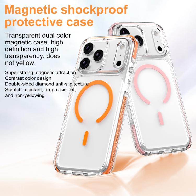 Ốp lưng điện thoại hỗn hợp TPU PC bọc giáp băng nam châm, dành cho iPhone 17 Pro Max, dành cho iPhone 17 Pro, dành cho iPhone Air