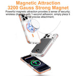 Ốp lưng điện thoại hỗn hợp TPU PC bọc giáp băng nam châm, dành cho iPhone 17 Pro Max, dành cho iPhone 17 Pro, dành cho iPhone Air