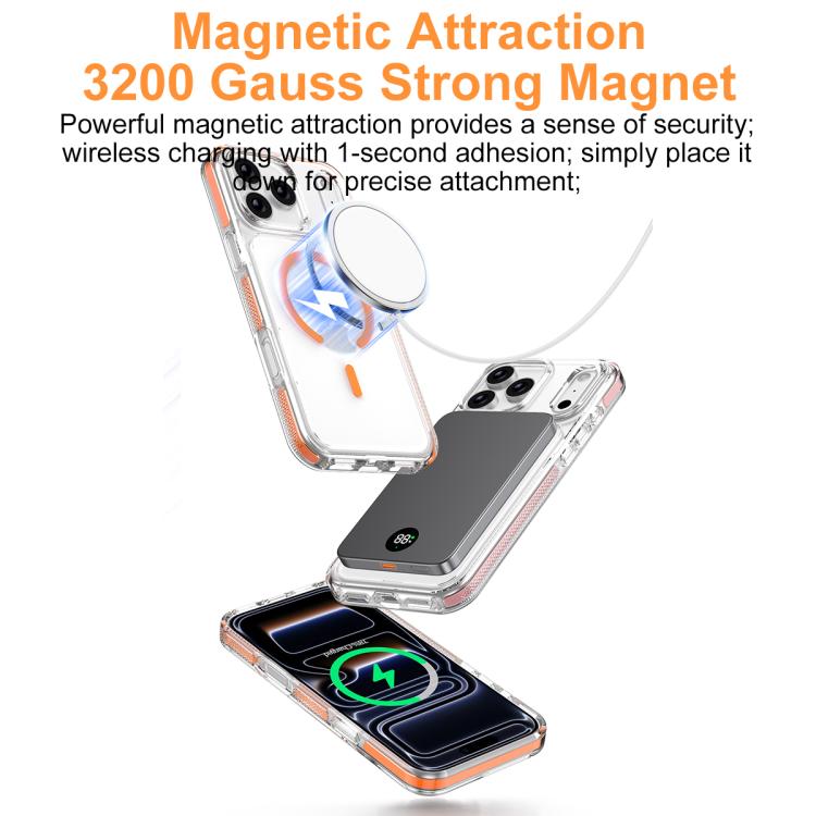 Ốp lưng điện thoại hỗn hợp TPU PC bọc giáp băng nam châm, dành cho iPhone 17 Pro Max, dành cho iPhone 17 Pro, dành cho iPhone Air