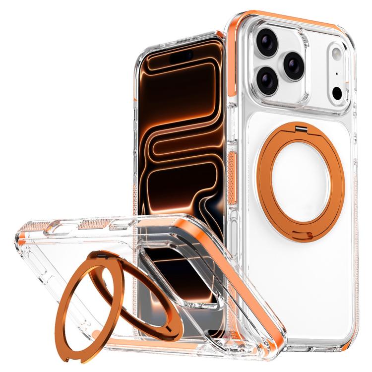 Ốp lưng điện thoại hỗn hợp TPU PC bọc giáp băng nam châm có giá đỡ xoay, dành cho iPhone 17 Pro Max, dành cho iPhone 17 Pro, dành cho iPhone Air