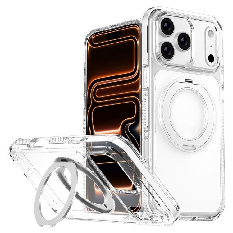 Ốp lưng điện thoại hỗn hợp TPU PC bọc giáp băng nam châm có giá đỡ xoay, dành cho iPhone 17 Pro Max, dành cho iPhone 17 Pro, dành cho iPhone Air