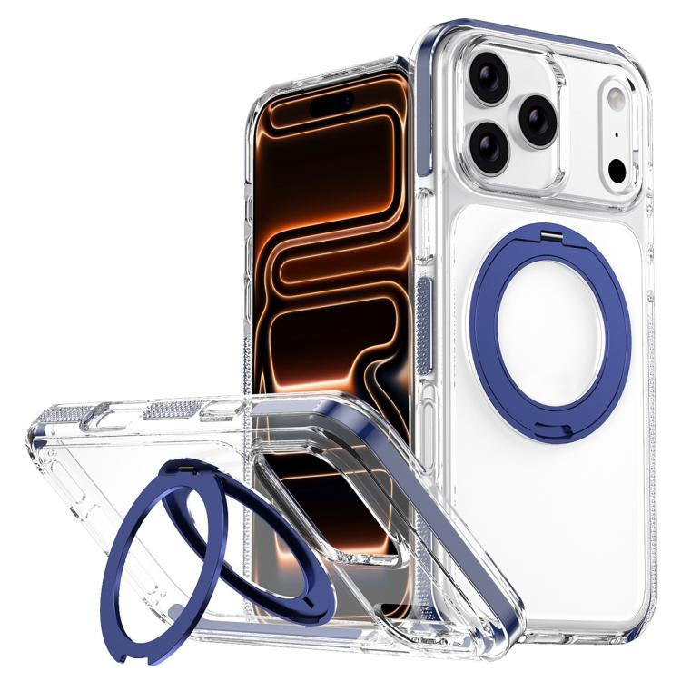 Ốp lưng điện thoại hỗn hợp TPU PC bọc giáp băng nam châm có giá đỡ xoay, dành cho iPhone 17 Pro Max, dành cho iPhone 17 Pro, dành cho iPhone Air