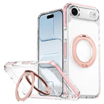 Ốp lưng điện thoại hỗn hợp TPU PC bọc giáp băng nam châm có giá đỡ xoay, dành cho iPhone 17 Pro Max, dành cho iPhone 17 Pro, dành cho iPhone Air