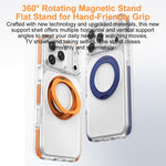 Ốp lưng điện thoại hỗn hợp TPU PC bọc giáp băng nam châm có giá đỡ xoay, dành cho iPhone 17 Pro Max, dành cho iPhone 17 Pro, dành cho iPhone Air