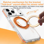 Ốp lưng điện thoại hỗn hợp TPU PC bọc giáp băng nam châm có giá đỡ xoay, dành cho iPhone 17 Pro Max, dành cho iPhone 17 Pro, dành cho iPhone Air