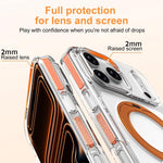 Ốp lưng điện thoại hỗn hợp TPU PC bọc giáp băng nam châm có giá đỡ xoay, dành cho iPhone 17 Pro Max, dành cho iPhone 17 Pro, dành cho iPhone Air