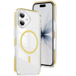 Ốp lưng điện thoại hỗn hợp TPU acrylic trong suốt nam châm Crystal Shield, dành cho iPhone 17 Pro Max, dành cho iPhone 17 Pro, dành cho iPhone 17, dành cho iPhone Air, dành cho iPhone 16 Pro Max, dành cho iPhone 16 Pro