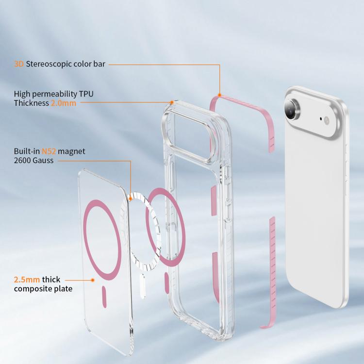 Ốp lưng điện thoại hỗn hợp TPU acrylic trong suốt nam châm Crystal Shield, dành cho iPhone 16 Plus, dành cho iPhone 16, dành cho iPhone 15 Pro Max, dành cho iPhone 15 Pro, dành cho iPhone 15 Plus, dành cho iPhone 15