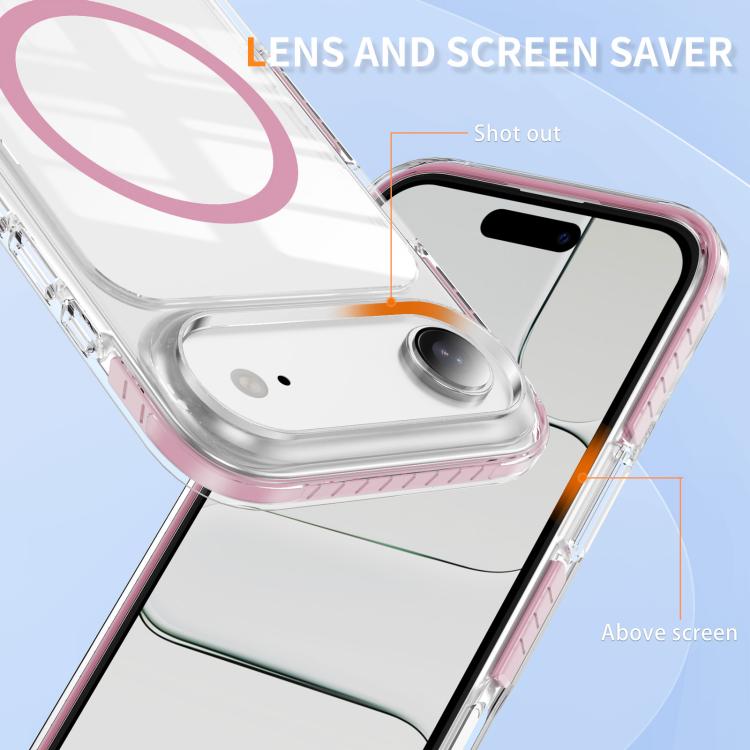 Ốp lưng điện thoại hỗn hợp TPU acrylic trong suốt nam châm Crystal Shield, dành cho iPhone 16 Plus, dành cho iPhone 16, dành cho iPhone 15 Pro Max, dành cho iPhone 15 Pro, dành cho iPhone 15 Plus, dành cho iPhone 15