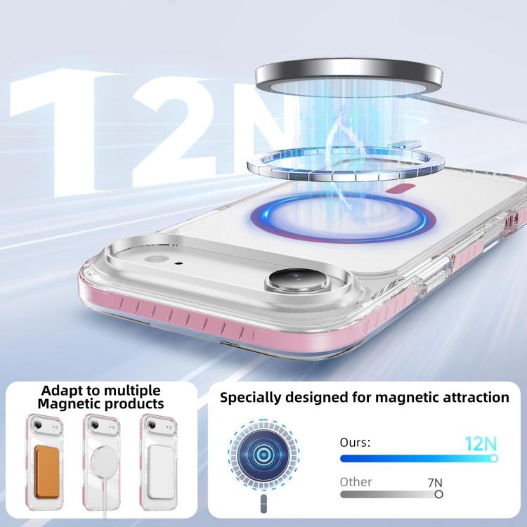 Ốp lưng điện thoại hỗn hợp TPU acrylic trong suốt nam châm Crystal Shield, dành cho iPhone 16 Plus, dành cho iPhone 16, dành cho iPhone 15 Pro Max, dành cho iPhone 15 Pro, dành cho iPhone 15 Plus, dành cho iPhone 15