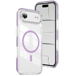 Ốp lưng điện thoại hỗn hợp TPU acrylic trong suốt nam châm Crystal Shield, dành cho iPhone 16 Plus, dành cho iPhone 16, dành cho iPhone 15 Pro Max, dành cho iPhone 15 Pro, dành cho iPhone 15 Plus, dành cho iPhone 15