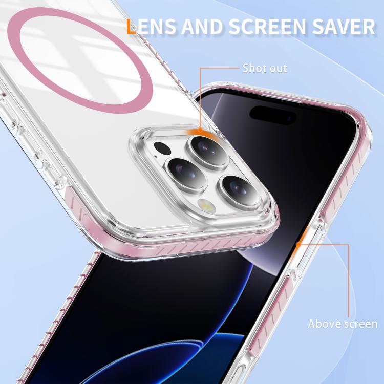 Ốp lưng điện thoại hỗn hợp TPU acrylic trong suốt nam châm Crystal Shield, dành cho iPhone 16 Plus, dành cho iPhone 16, dành cho iPhone 15 Pro Max, dành cho iPhone 15 Pro, dành cho iPhone 15 Plus, dành cho iPhone 15